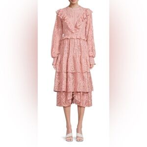 Rachel Parcell Elegant Pink Lace Dress